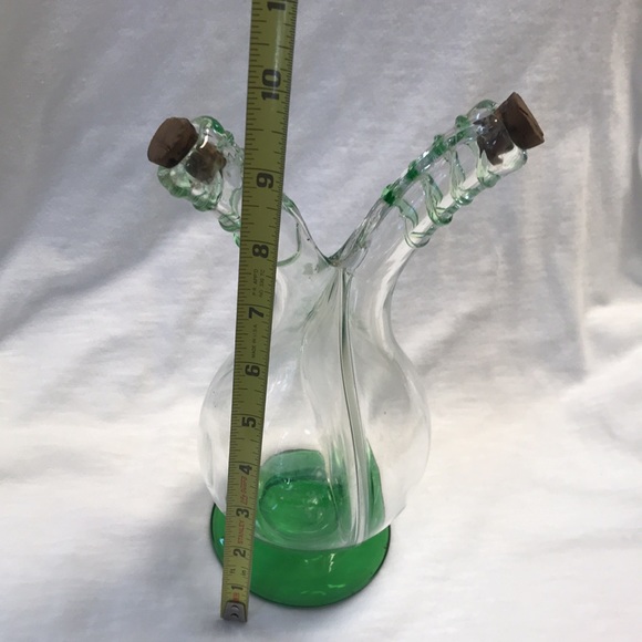 VTG Blown Glass Italian Oil & Vinegar Cruet - Picture 7 of 8